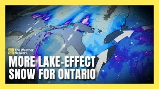 Lake-Effect Snow Brings More Snow to Ontario, up to 50 cm in the North | #forecast