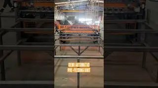 Wire Mesh Welding Machine Semi Automatic Pre-Feeding Unit #meshwelding