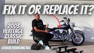 It was a rocky start but the 100th Anniversary Heritage Softail build begins What should I do?