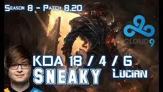 C9 Sneaky LUCIAN vs KAI'SA ADC - Patch 8.20 KR Ranked