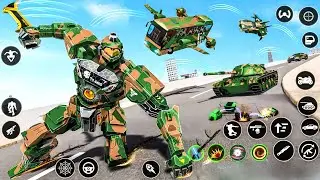 Military Robot Tank Car Jet Bus Transformation Game 2026 Army Tank Drive in City - Android Gameplay