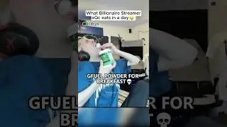 What a billionaire streamer eats...🤯