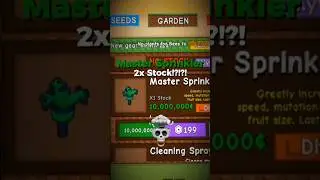 2x Master Sprinkler!?!? | Grow A Garden #roblox #growagarden #shorts