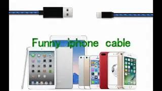 Worth buying: Interesting Visible LED light flow iphone lightning charging cable review