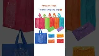 Foldable Reusable Shopping Bags 🛍 | Eco-Friendly Grocery Bag | Return Gift Idea #shorts #ytshorts