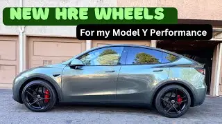 Model Y Performance with HRE FF11 Wheels Installed!