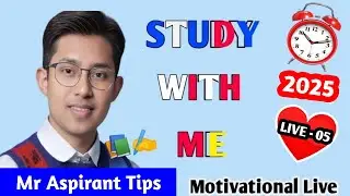30 Minutes LIVE STUDY WITH ME  || Mr Aspirant Tips || UPSC Aspirants
