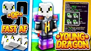 MINECRAFT HOW TO MAKE YOUNG DRAGON ARMOUR IN FAKEPIXEL#fakepixel #hypixel #minecraft #skyblock