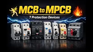 MCB, MCCB, RCCB, RCBO, ELCB, RCD & MPCB Difference | Why We Use These Devices