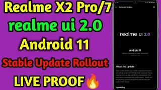✅Realme UI 2.0 Stable Beta Update Rollout//realme X2 Pro stable beta Software update