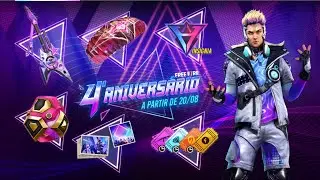 FREE FIRE 4TH ANNIVERSARY UPCOMING 20TH AUGUST NEW TOP UP EVENTS ALL FREE REWARD