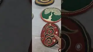 Unique Cow Dung Art | Sustainable Handmade Craft #SustainableLiving #EcoFriendlyArt #apekshamodh