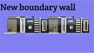 Boundary wall design with gate 2021