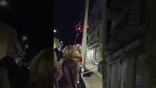 sparo dei fuochi processione di Santa Lucia a flumeri