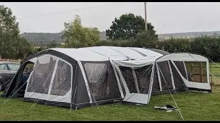 Outdoor Revolution Ozone 8 Sun Wing On an Ozone 6 XTR Tent - Will it fit?....well, sort of!