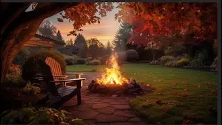 Cozy Fall Campfire 🍁🔥 Relaxing Outdoor Ambience for Calm & Comfort