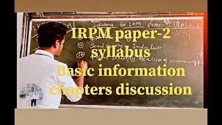 IRPM honours Syllabus Paper 2 #Irpm