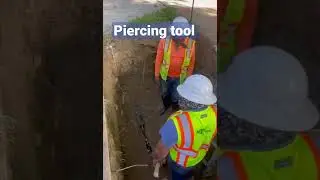 Impact mole for installing new long side water service