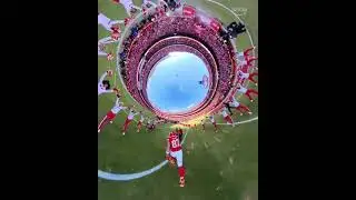 Crazy 360 View of Travis Kelce running out of Chiefs Tunnel before Black Friday game