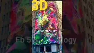 Wave 3D LED billboards advertising display in the world 2022 #100 #1word #3d