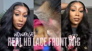 WOWANGEL REAL HD LACE WIG INSTALL 13x6 LACE FRONT WIG INSTALL AND STYLING 26 INCH WIG