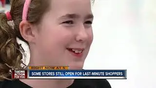 Last minute shopping on Christmas Eve