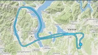 VFR Flight - Venegono - Laveno - Lago di Orta - Venegono (LILN)