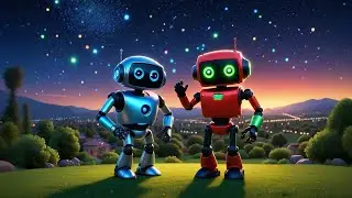 Three Robot Friends Blink and Beep | Robot Song for Kids | Fun Counting & Tech Rhyme for Toddlers