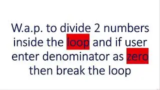 c++ program using break statement / explained with example / c++ tutorial for beginners
