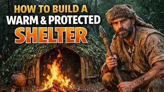 How to Build a Warm & Protected Shelter | Essential Forest Survival Skills 🛖