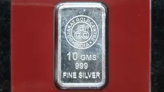 GUJARAT GOLD CENTRE 10 GRAM 999 PURITY SILVER BAR UNBOXING