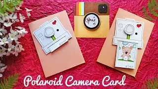DIY Easy Card/ Polaroid Camera Card/ Easy Cute Card/ Simple Greeting Card/ Easy Greeting Card Ideas