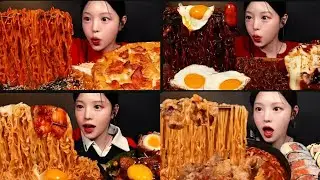 ASMR MUKBANG |Boki VS Ramen 2x 🍜 🍝  