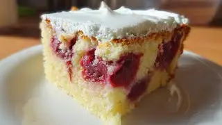 Jednostavan Kolač sa Vi&scaron;njama   Simple Cherry Cake