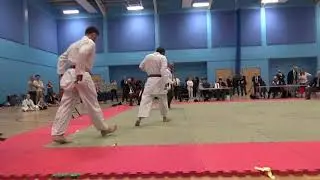 Joe Rawcliffe Gold V Aidan McLean Silver Male Senior Kumite Final