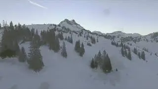 Drohnenflug beim K&ouml;rbersee in Vorarlberg, Bregenzerwald
