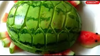 Watermelon Cut like a Turtle #watermelon #shortvideo #subscribe