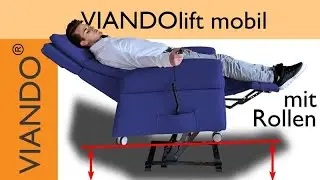 VIANDOlift mobil, Sessel mit Hebefunktion und Rollen