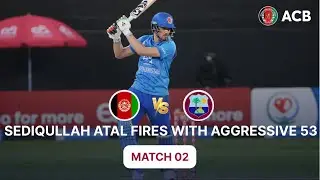 Sediqullah Atal Fires With Aggressive 53 🔥 | AFG vs WI 2026 | 2nd T20I | Jan 21 | Dubai | ACB | 321J