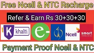 Free Recharge Earning App 2022 || Nepali Wallet Offer || Refer And Earn || My Pay || Pay Well Nepal