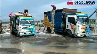 Hebat TRUK DUMP ini muatan pasir full bisa mencapai 22 ton lebih