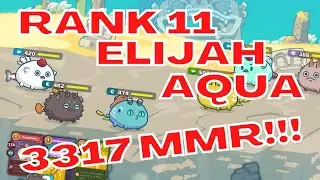 Rank 11 3317 MMR Dusk Dusk Elijah Spiky Wing Aqua | Season 20 | Axie Infinity