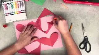 Valentine's day: 3rd: positive/negative space pattern
