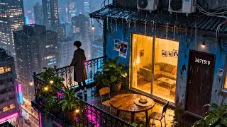 Turn the Lights Low 🌙 Rainy City Lofi to Chill & Unwind
