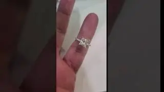 Amazing 2 85 Carat Princess Diamond Ring Close Up Video