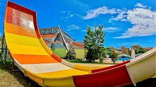 Vertical Wall Waterslide Ride | Aqua Planet Primorsko