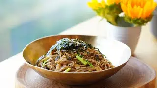 Korean Perilla Oil Cold Soba Noodles l  Deulgireum Makguksu