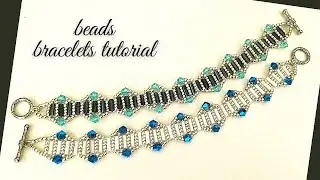 How to make beaded bracelet. Bugle beads bracelet. DIY Bracelet