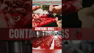 🐞🍬You eat BUGS?!❗E120 ❗The Secret of Red CandyCactus colour #ASMR#foodfacts #carmine#e120#bugs