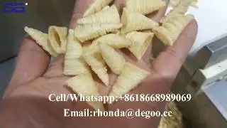 Crispy cone bugle chips machine twist chips equipment